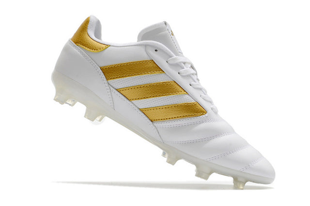 Chuteira Adidas Mundial.1 Campo FG - Branco/Amarelo