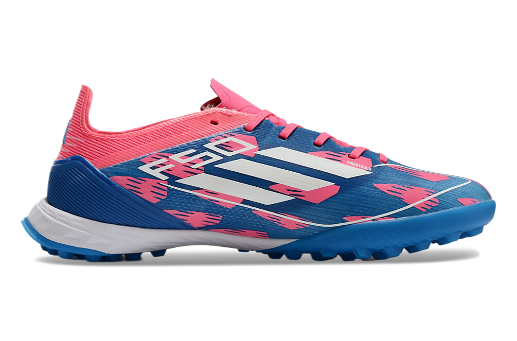 Chuteira Adidas F50 X Society  - Rosa/Azul
