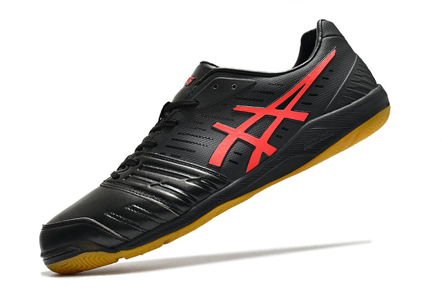 Chuteira Asics Japan Destaque FF Futsal - Preto/Vermelho