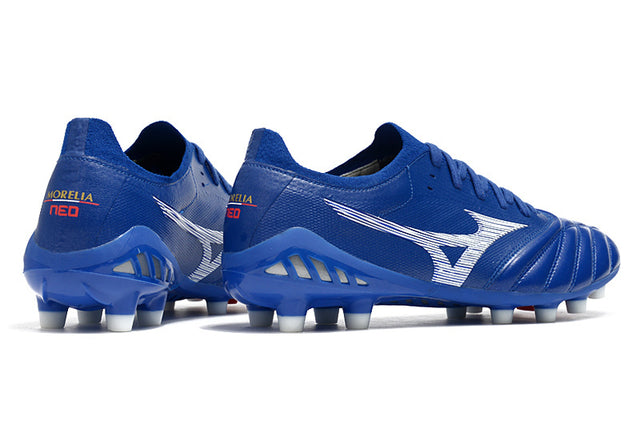 Chuteira Mizuno Morelia Neo 3 Campo FG - Azul/Branco