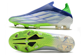 Chuteira Adidas Speedfow+ FG - Azul/Verde/Branco