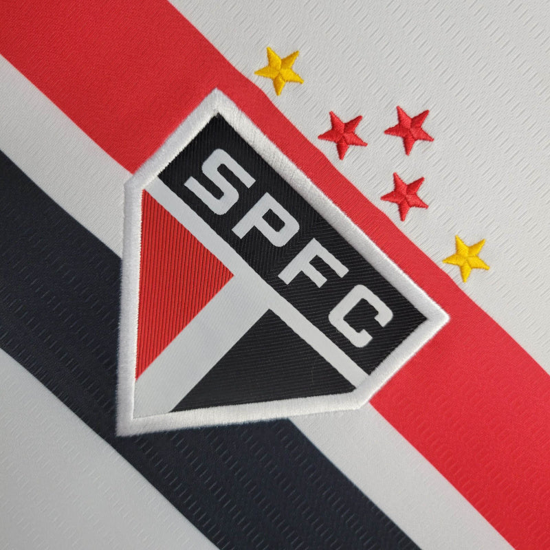 Camisa São Paulo Home 24/25 - New Balance Torcedor Manga Comprida