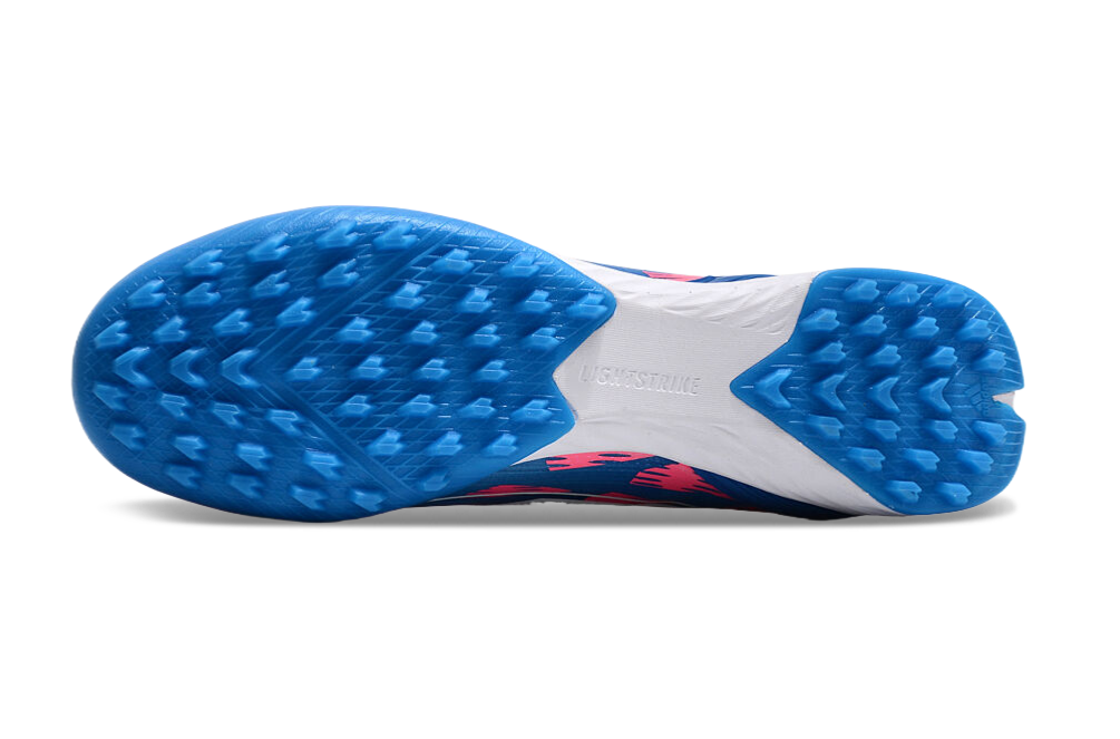 Chuteira Adidas F50 X Society  - Rosa/Azul