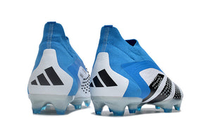 Chuteira Adidas Predator Accuracy+ FG - Branco/Azul