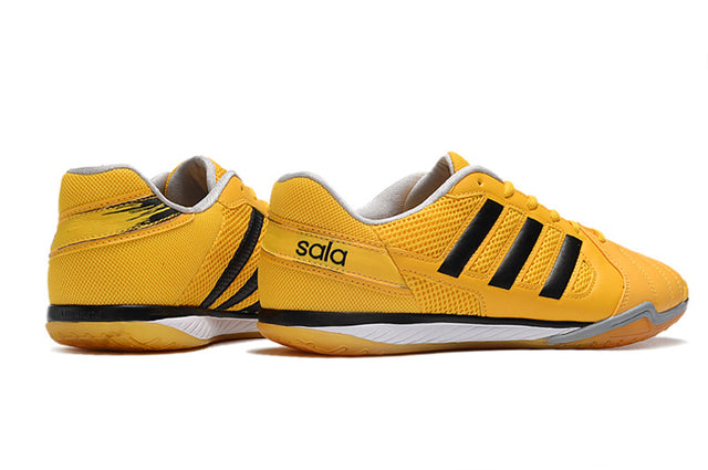 Chuteira Adidas Top Sala Futsal - Amarelo/Preto/Branco