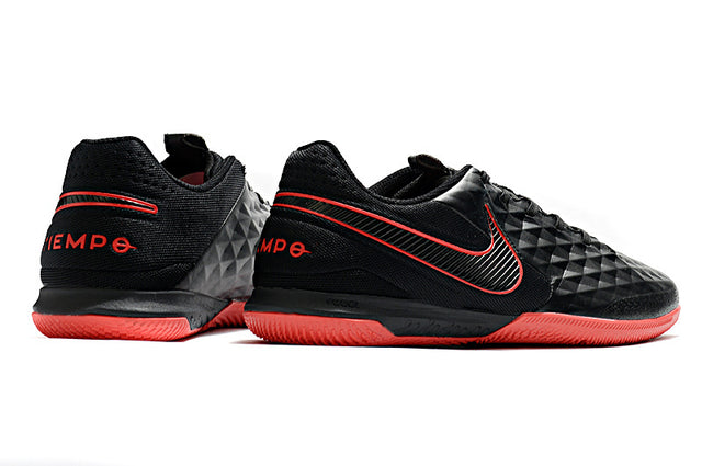 Chuteira Nike React Tiempo Legend 8 Pro Futsal IC - Preto/Laranja