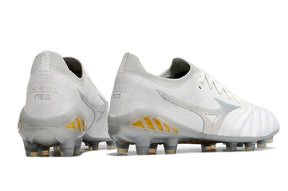 Chuteira Mizuno Morelia Neo 3 Campo FG - Branco/Dourado