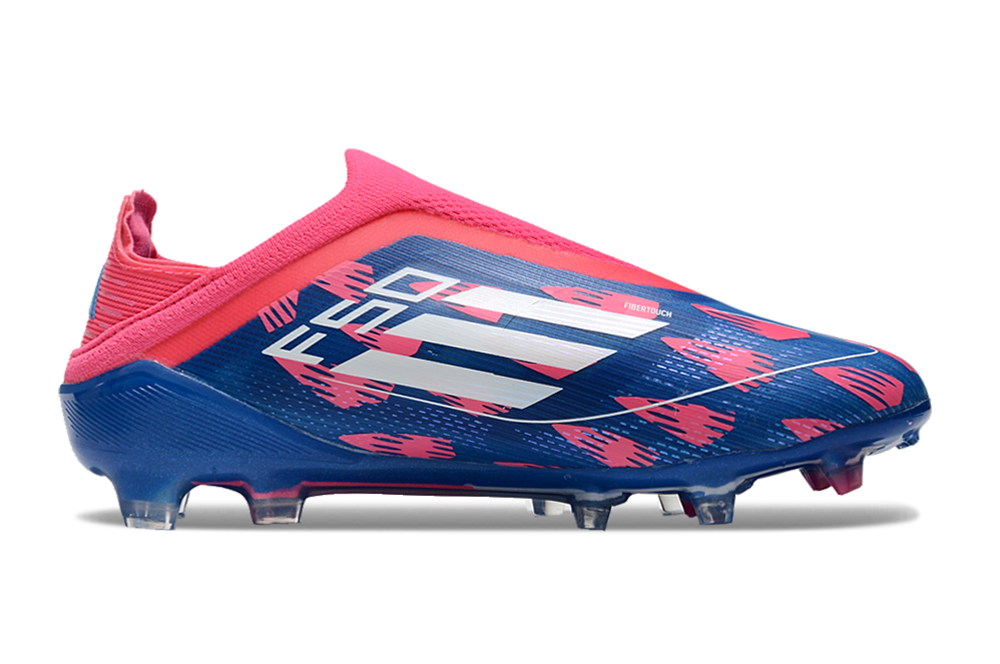 Chuteira Adidas F50 X Campo Sem Cadarço - Rosa/Azul