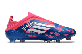 Chuteira Adidas F50 X Campo Sem Cadarço - Rosa/Azul