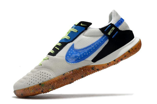 Chuteira Nike Street Gato Futsal IC - Branco/Azul