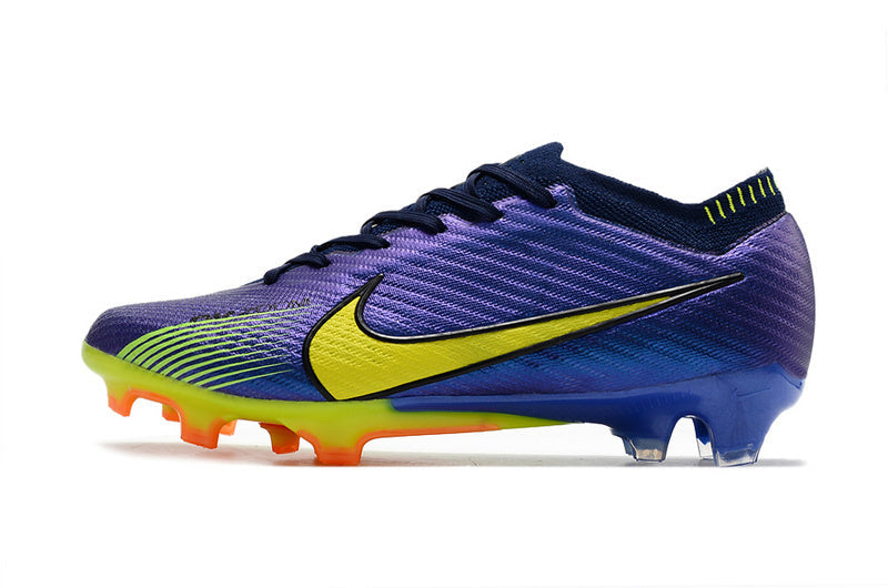 Chuteira Nike Air Zoom Mercurial Vapor 15 Elite FG - Azul/Amarelo