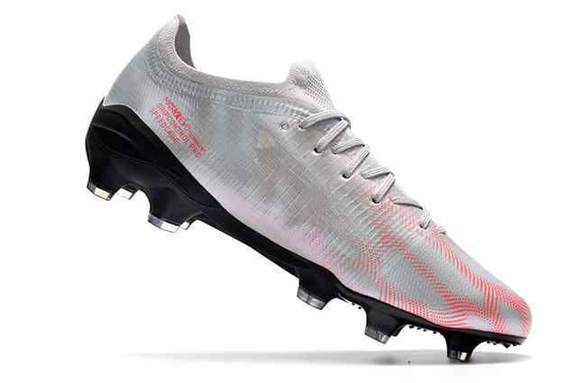 Chuteira Puma Ultra 1.3 Campo FG - Prata/Preto /Vermelho