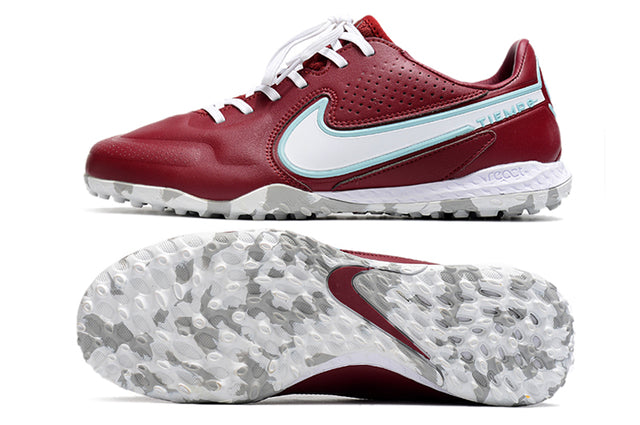 Chuteira Nike Tiempo 9 Pro Society - Vinho/Branco