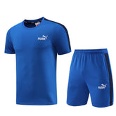 Conjunto Puma Camisa e Bermuda Azul Claro