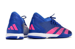 Chuteira Adidas Predator Accuracy.3 Futsal - Azul/Rosa