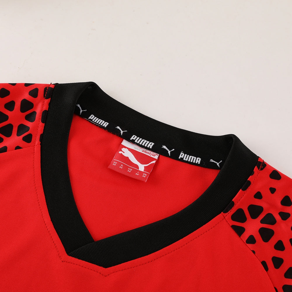 Conjunto Puma Camisa e Calça Preto/Vermelho