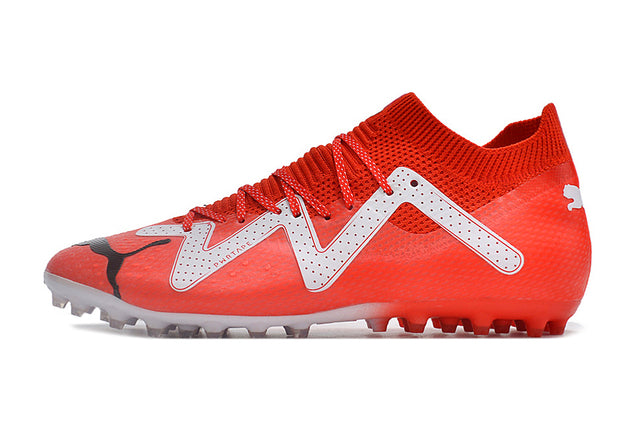 Chuteira Puma Future Ultimate MG - Vermelho/Branco