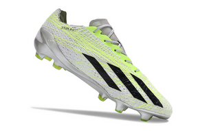Chuteira Adidas X CrazyFast+ Strung FG - Cinza/Verde