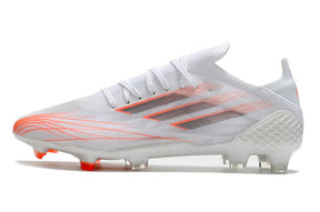Chuteira Adidas Speedfow.1 FG - Branco/Laranja