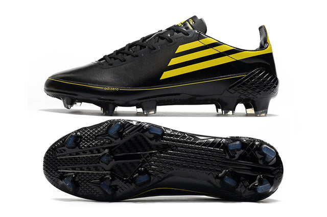 Chuteira Adidas F50 X Ghosted.1 FG - Preto/Amarelo