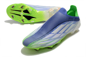Chuteira Adidas Speedfow+ FG - Azul/Verde/Branco