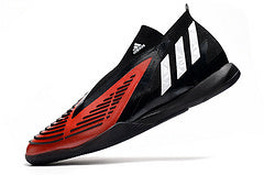 Chuteira Adidas Predator Edge+ Futsal IC - Preto/Vermelho