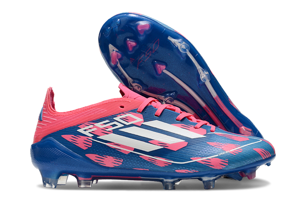 Chuteira Adidas F50 X Campo  - Rosa/Azul