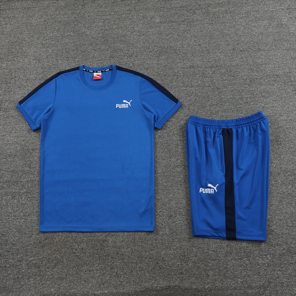 Conjunto Puma Camisa e Bermuda Azul Claro