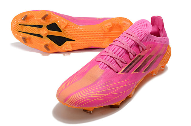 Chuteira Adidas Speedfow.1 FG - Rosa/Laranja