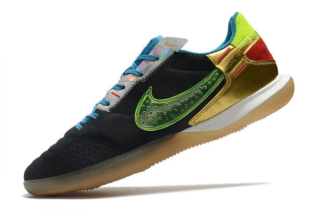 Chuteira Nike Street Gato Futsal IC - Preto/Verde