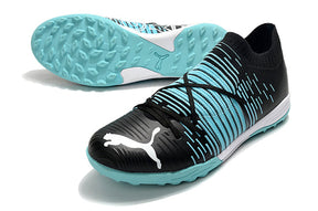 Chuteira Puma Future Z 1.1 Pro Cage Society - Preto/Azul
