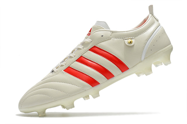 Chuteira Adidas Adipure Campo FG - Branco/Vermelho
