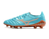 Chuteira Mizuno Morelia Neo 3 Campo FG - Azul/Marrom