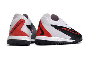 Chuteira Nike Phantom GX Elite Society TF - Branco/Preto/Vermelho