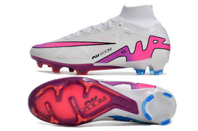 Chuteira Nike Air Zoom Mercurial Superfly 9 Elite - Branco/Roxo