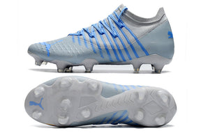 Chuteira Puma Future Z 1.3 Campo FG/AG - Cinza/Azul/Laranja