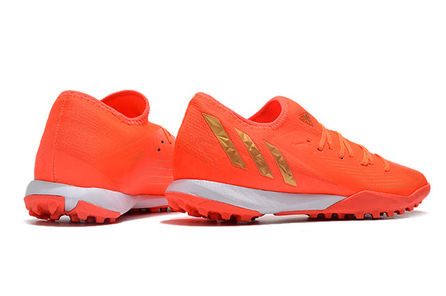 Chuteira Adidas Predator Edge.3 Low Society TF - Laranja