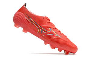 Chuteira Mizuno Alpha Japan FG - Vermelho/Branco