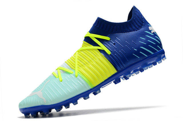 Chuteira Puma Future Z 1.1 MG - Azul/Amarelo