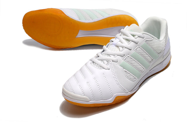 Chuteira Adidas Top Sala Futsal - Branco/Marrom