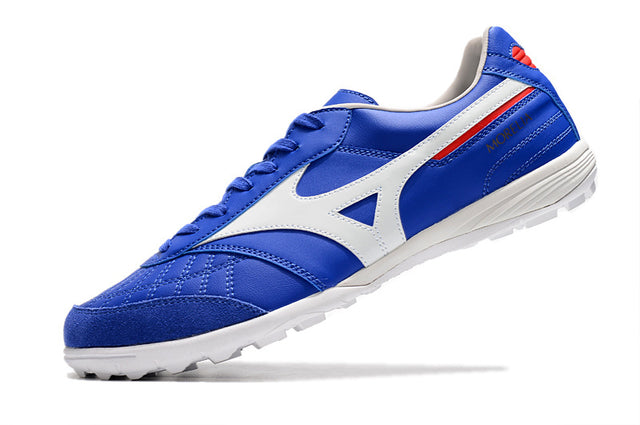 Chuteira Miuzno Morelia Neo Sala Society - Azul/Branco