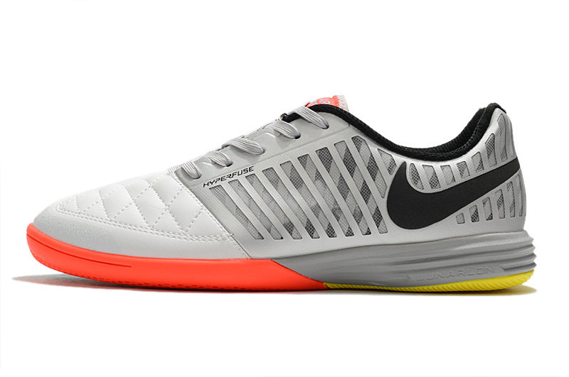 Chuteira Nike Lunar Gato Futsal - Cinza/Laranja