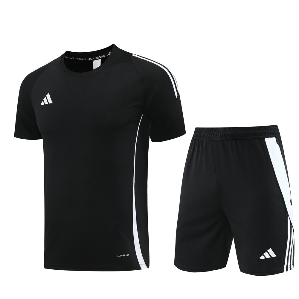 Conjunto Adidas Camisa e Bermuda Preto