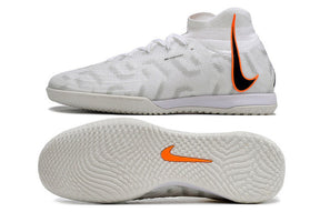 Chuteira Nike React Phantom Luna Elite DF Futsal - Branco/Laranja