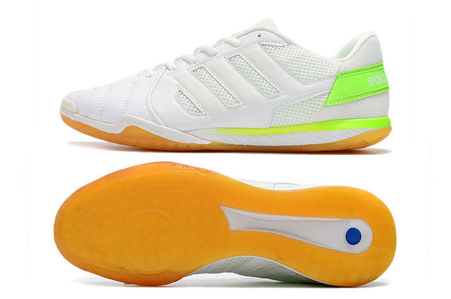 Chuteira Adidas Top Sala Futsal - Branco/Verde