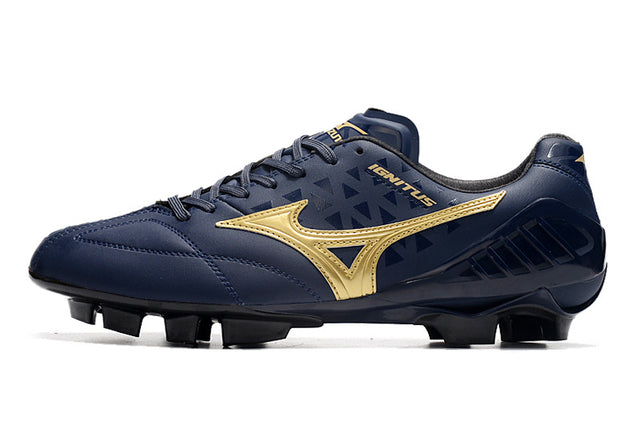 Chuteira Mizuno Wave Ignitus Japan FG - Preto/Dourado