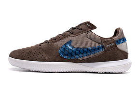Chuteira Nike Street Gato Futsal IC - Marrom/Azul
