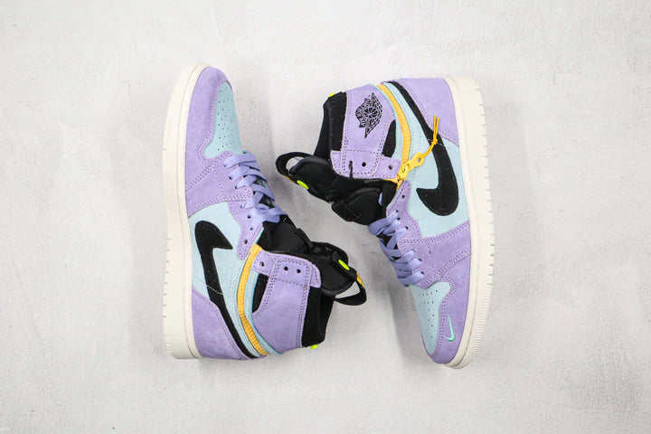 Tênis Nike Air Jordan 1 High Switch Purple Pulse
