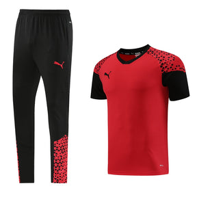 Conjunto Puma Camisa e Calça Preto/Vermelho