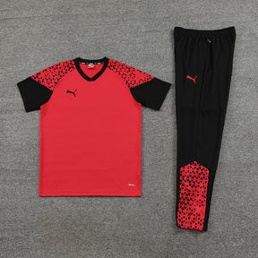 Conjunto Puma Camisa e Calça Preto/Vermelho